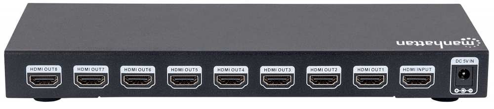 Manhattan Splitter HDMI 4K de 8 puertos divisores de vídeo HDMI 1 8x HDMI 1.4