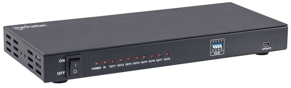 Manhattan Splitter HDMI 4K de 8 puertos divisores de vídeo HDMI 1 8x HDMI 1.4