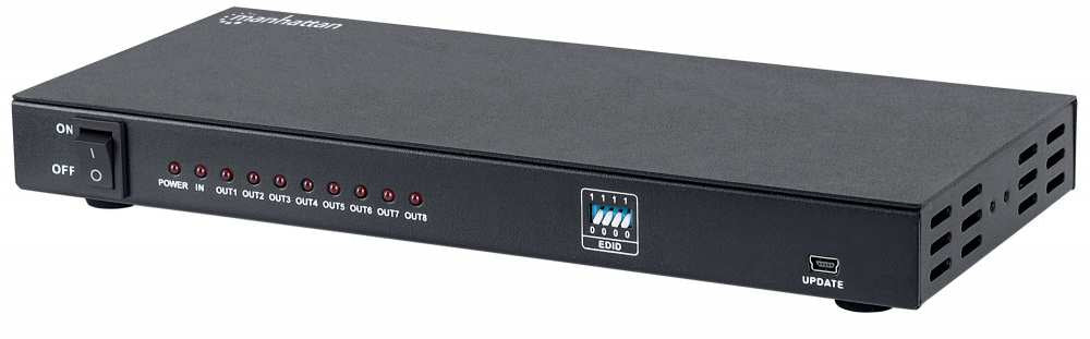 Manhattan Splitter HDMI 4K de 8 puertos divisores de vídeo HDMI 1 8x HDMI 1.4