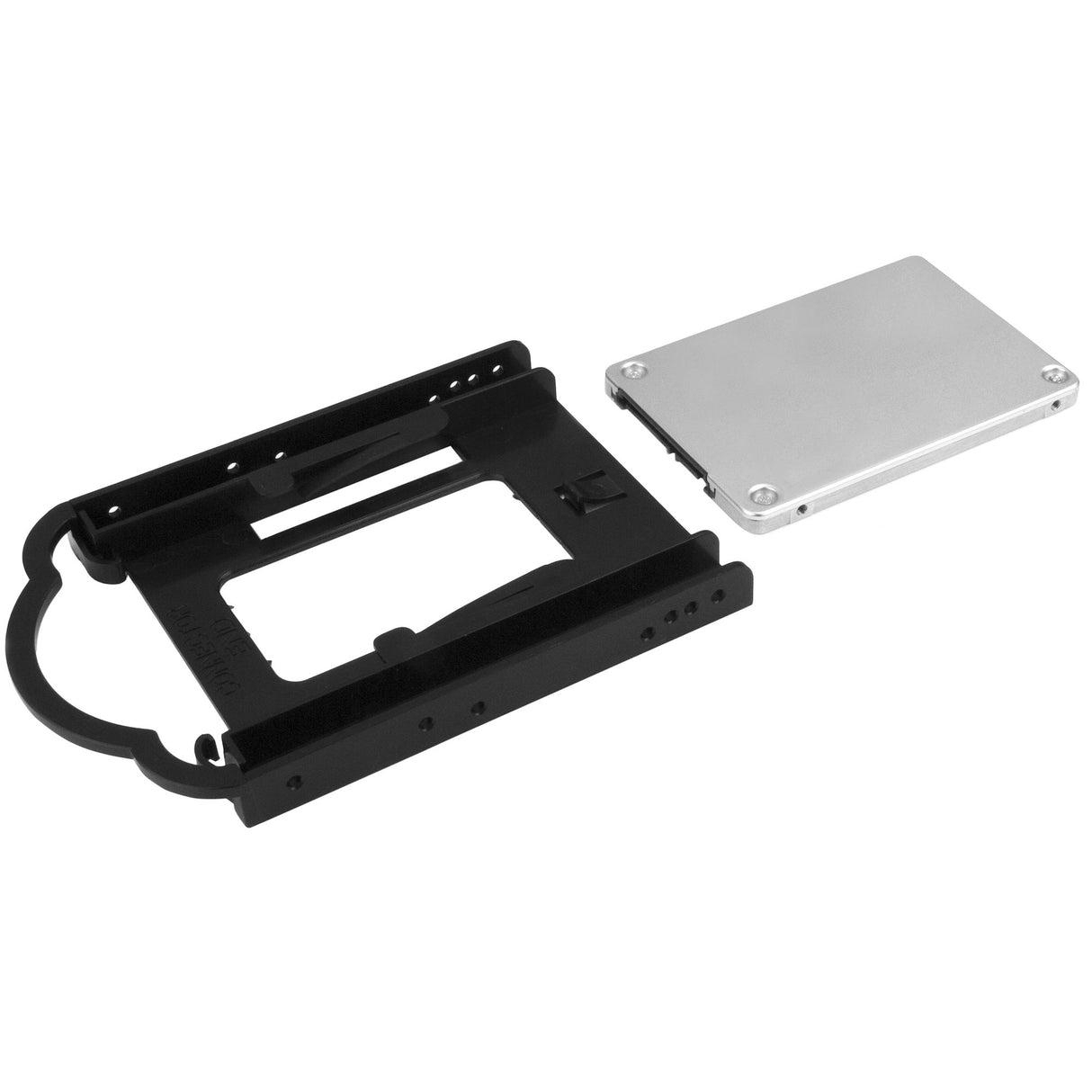StarTech.com Bracket de Montaje para Discos Duros / SSD de 2,5" en Bahías de 3,5 Pulgadas - Instalación sin Herramientas - Bracket Adaptador de Unidad de 2,5" a Bahía de 3,5" paneles accesorios para ordenadores 8,89 cm (3.5") Panel de instalación Negro 1