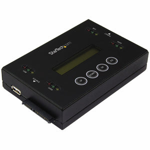 StarTech.com Clonador y Borrador Independiente 1:1 para Memorias USB y Unidades de Disco Duro y SSD SATA - con Pantalla 