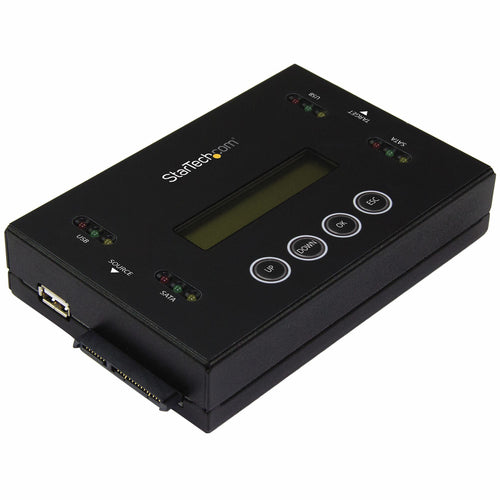 StarTech.com Clonador y Borrador Independiente 1:1 para Memorias USB y Unidades de Disco Duro y SSD SATA - con Pantalla 