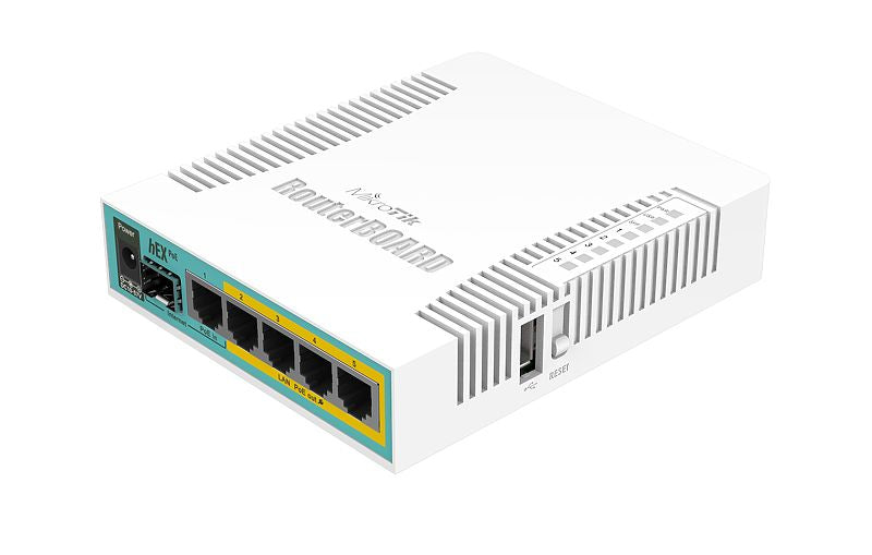 RB960PGS, ''hEX PoE'' 128MB RAM 5 Eth Gb SFP PoE