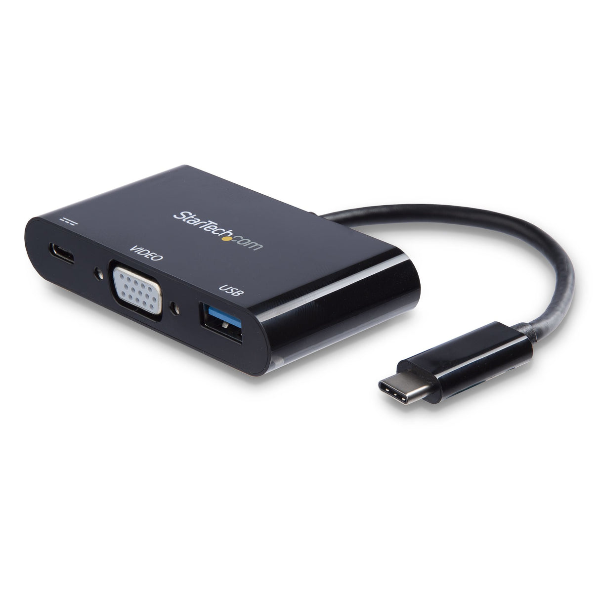 StarTech.com Adaptador Multifunción USB-C a VGA con Entrega de Potencia (Power Delivery) y Puerto USB-A, Alámbrico, USB 3.2 Gen 1 (3.1 Gen 1)
