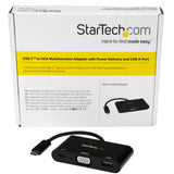 StarTech.com Adaptador Multifunción USB-C a VGA con Entrega de Potencia (Power Delivery) y Puerto USB-A Laptop Alámbrico USB 3.2 Gen 1 (3.1 Gen 1) Type-C 1 1