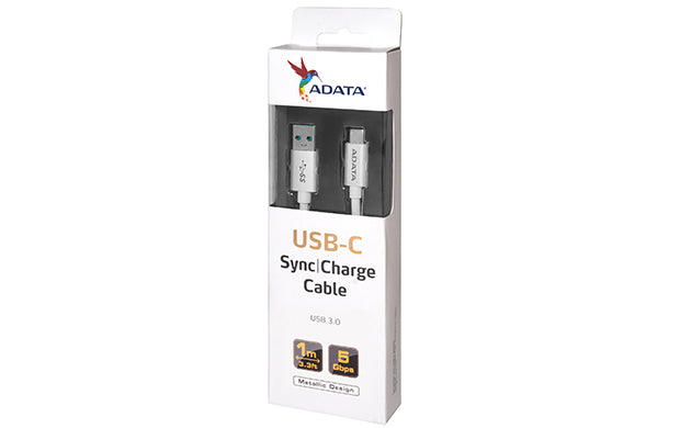 ADATA USB-C - USB 3.0, 1m Cable USB 3.2 Gen 1 (3.1 Gen 1) USB C USB A Macho/Macho
