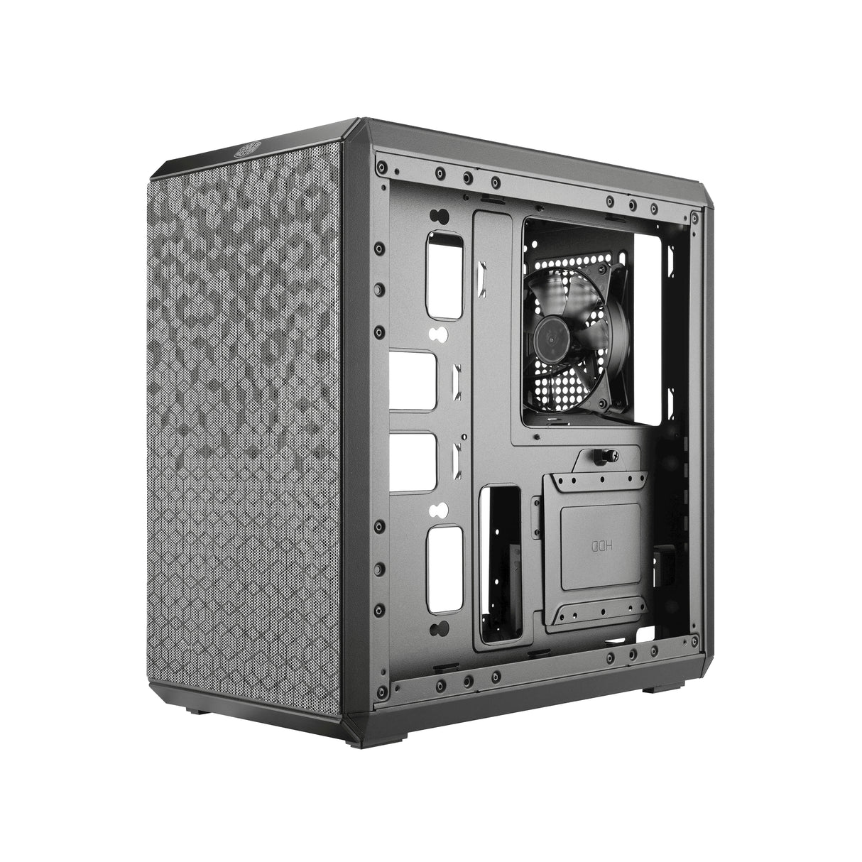 Cooler Master MasterBox Q300L Rainbow Mini Tower Negro, Transparente, Micro ATX, Mini-ATX, Plástico