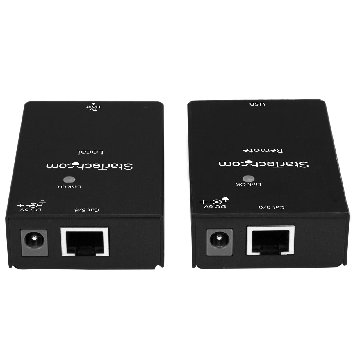 StarTech.com Extensor Alargador de 1 Puerto USB 2.0 por Cable Cat5 o Cat6 - 50m extensores de la consola Transmisor y receptor de consola 480 Mbit/s 50 m Negro
