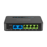 HT814, ATA VOIP con 4 puertos FXS y ruteador integrado