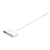StarTech.com Concentrador USB 3.0 (5Gbps) de 3 Puertos con USB-C y Ethernet Gigabit - Hub Ladrón de USB Convencional - Blanco tarjetas de red Alámbrico USB Ethernet 1