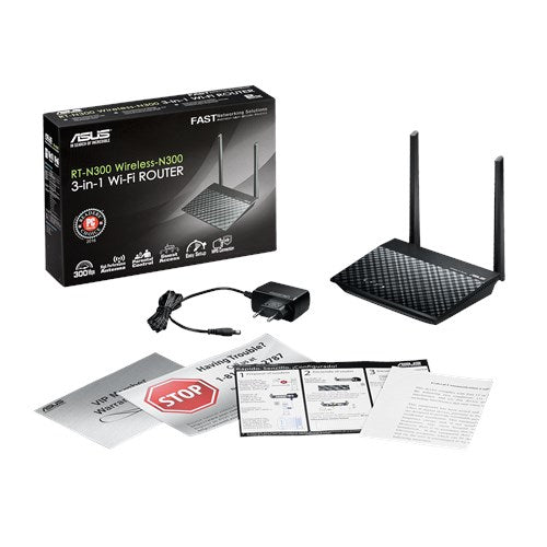 ASUS RT-N300 B1 Router Si Banda única (2,4 GHz) Wi-Fi 4 (802.11n) 300 Mbit/s