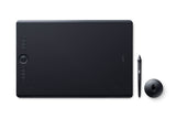 Wacom Intuos Pro tableta gráfica Negro 5080 lpi 331 x 216 mm USB, Inalámbrico y alámbrico, Pluma