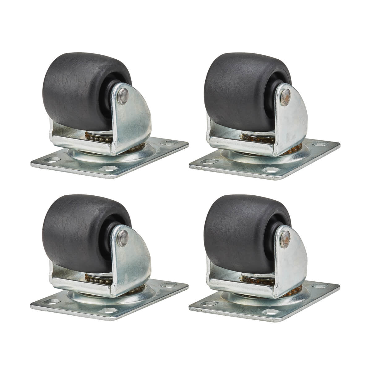 Tripp Lite SRCASTER Juego de ruedecitas SmartRack, paquete de 4 Accesorios para rack Negro 249,5 kg 2,72 kg