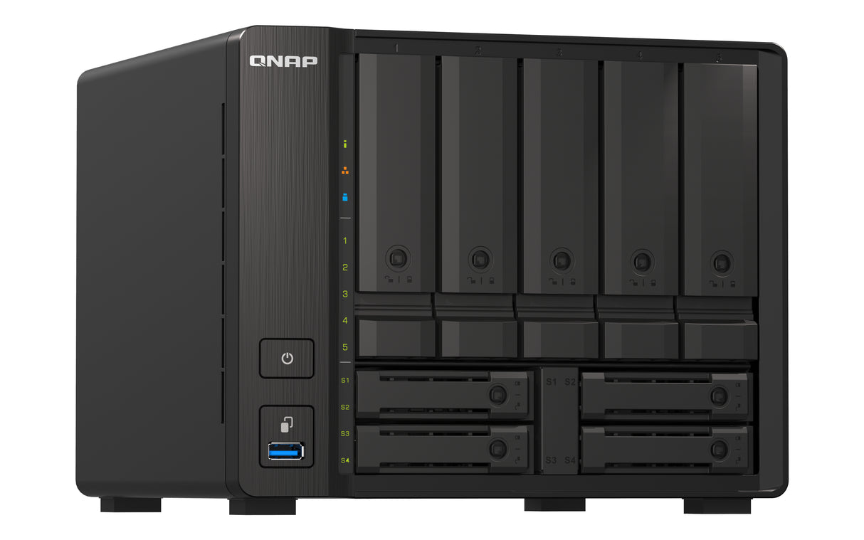 QNAP TS-h973AX Servidor 0 GB Serial ATA II, Serial ATA III 2.5,3.5 cm (2.5,3.5") Si