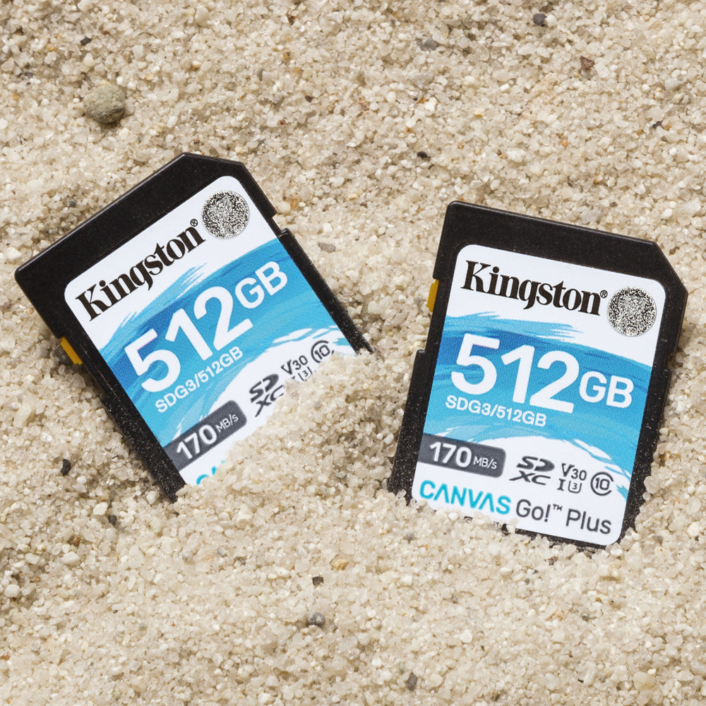 Kingston Technology Canvas Go! Plus Tarjeta SDXC Canvas Go Plus 170R C10 UHS-I U3 V30 de 512 GB Memoria Flash 512 GB SD 170 MB/s 90 MB/s
