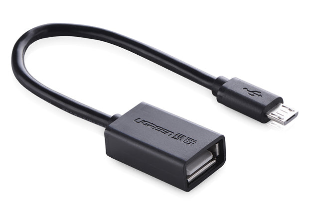 Ugreen 10396 cable USB USB 2.0 0,12 m USB A Micro-USB B 0,48 Gbit/s Negro