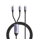 Ugreen 35087 cable USB USB 3.2 Gen 1 (3.1 Gen 1) 1,5 m USB C 2 x USB C Negro, Gris