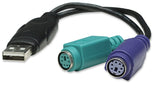 Manhattan Convertidor PS/2 a USB tarjetas y adaptadores de interfaz USB tipo A PS2 Negro CE
FCC
WEEE