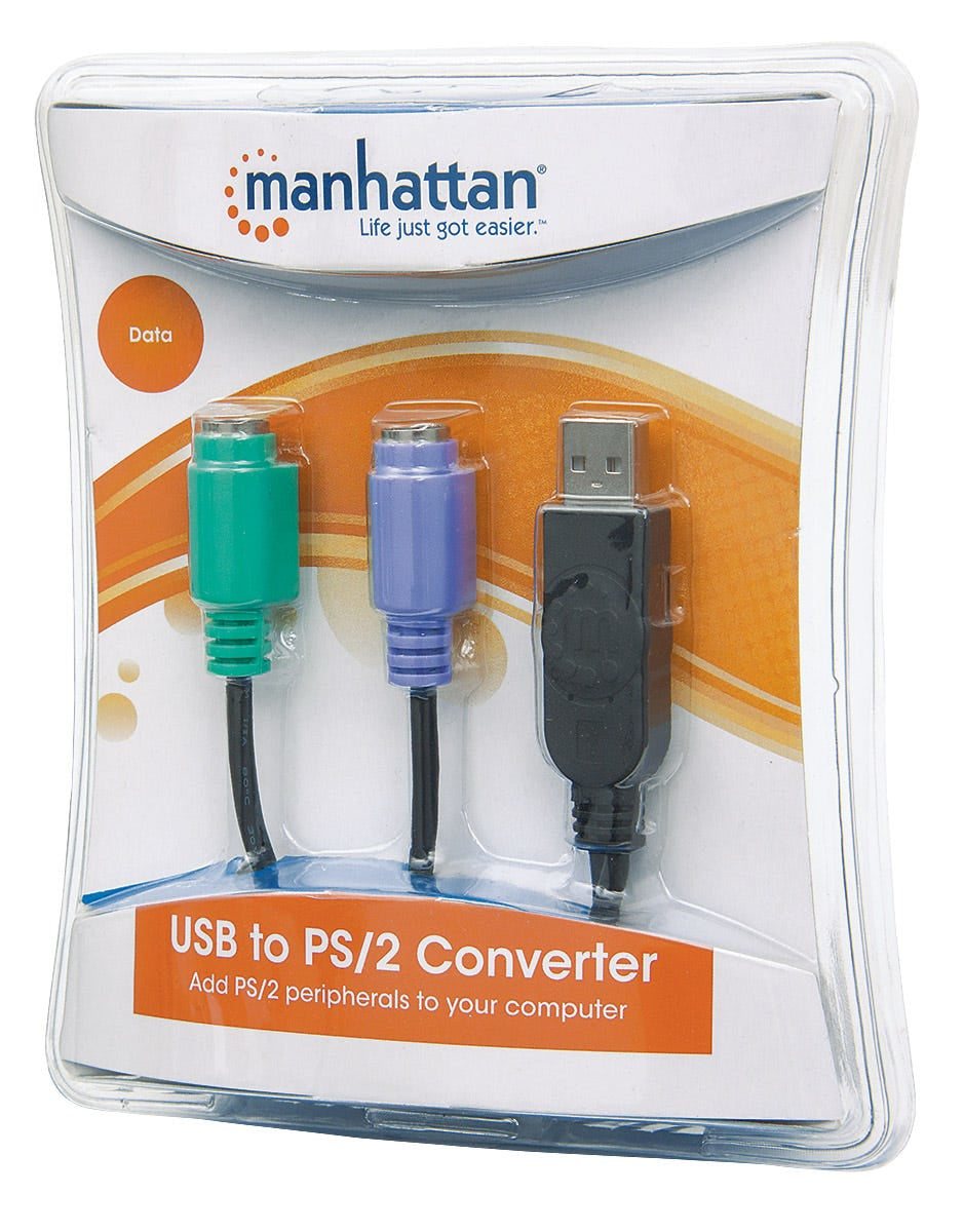 Manhattan Convertidor PS/2 a USB tarjetas y adaptadores de interfaz USB tipo A PS2 Negro CE
FCC
WEEE