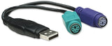 Manhattan Convertidor PS/2 a USB tarjetas y adaptadores de interfaz USB tipo A PS2 Negro CE
FCC
WEEE