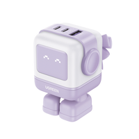Ugreen 35314 cargador de dispositivo móvil Universal Violeta, Blanco Corriente alterna Carga rápida Interior