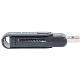 Manhattan Mini Lector y grabador externo de tarjetas lector de tarjetas 5000 Mbit/s Negro Actividad CE, FCC, RoHS