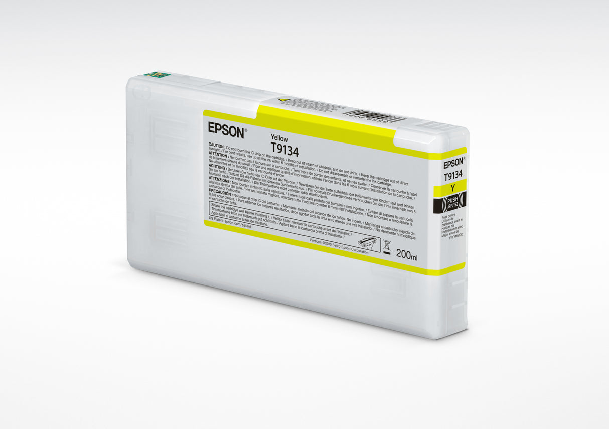 Epson T9134 Yellow Ink Cartridge (200ml) Cartucho de Tinta Tinta a base de pigmentos Impresión por inyección de tinta 1 pieza(s) 1
