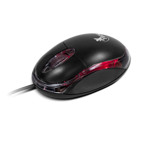 Xtech XTM-195 ratón Ambidiestro USB tipo A Óptico 1000 DPI, Negro | Ratones