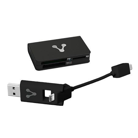Vorago CR-300 lector de tarjeta USB/Micro-USB Negro, MMC, MS Duo, MS PRO