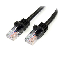 StarTech.com Cable de Red de 0,5m Negro Cat5e Ethernet RJ45 sin Enganches Cables de red 0,5 m Cat5e RoHS, CE