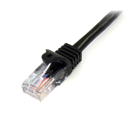 StarTech.com Cable de Red de 0,5m Negro Cat5e Ethernet RJ45 sin Enganches Cables de red 0,5 m Cat5e RoHS, CE