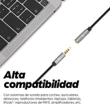 356046 - Manhattan Extensión de Cable Auxiliar de Audio Estéreo Cable 3 m 3,5mm Macho 3,5mm