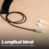 356046 - Manhattan Extensión de Cable Auxiliar de Audio Estéreo Cable 3 m 3,5mm Macho 3,5mm