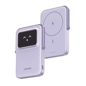 Ugreen Power Bank Inalambrico | 5000mAh | 7.5W | Con Emojis de Estado | Carga Rápida USB-C