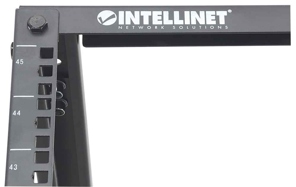 Intellinet Baie réseau ouverte 19" à 4 montants, 45U, noire, en kit, charge max. 360 kg Rack 45U Rack o bastidor indepen