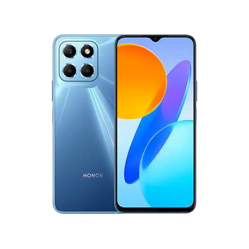 Smartphone Honor X6 6.5" 64Gb/4Gb Cámara 50Mp+2Mp+2Mp/5Mp Mediatek Android 12 Color Azul