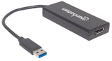 Manhattan 152327 adaptadores gráficos usb 1.3 3840 x 2160 Pixeles CE, FCC Negro