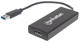 Manhattan 152327 adaptadores gráficos usb 1.3 3840 x 2160 Pixeles CE, FCC Negro