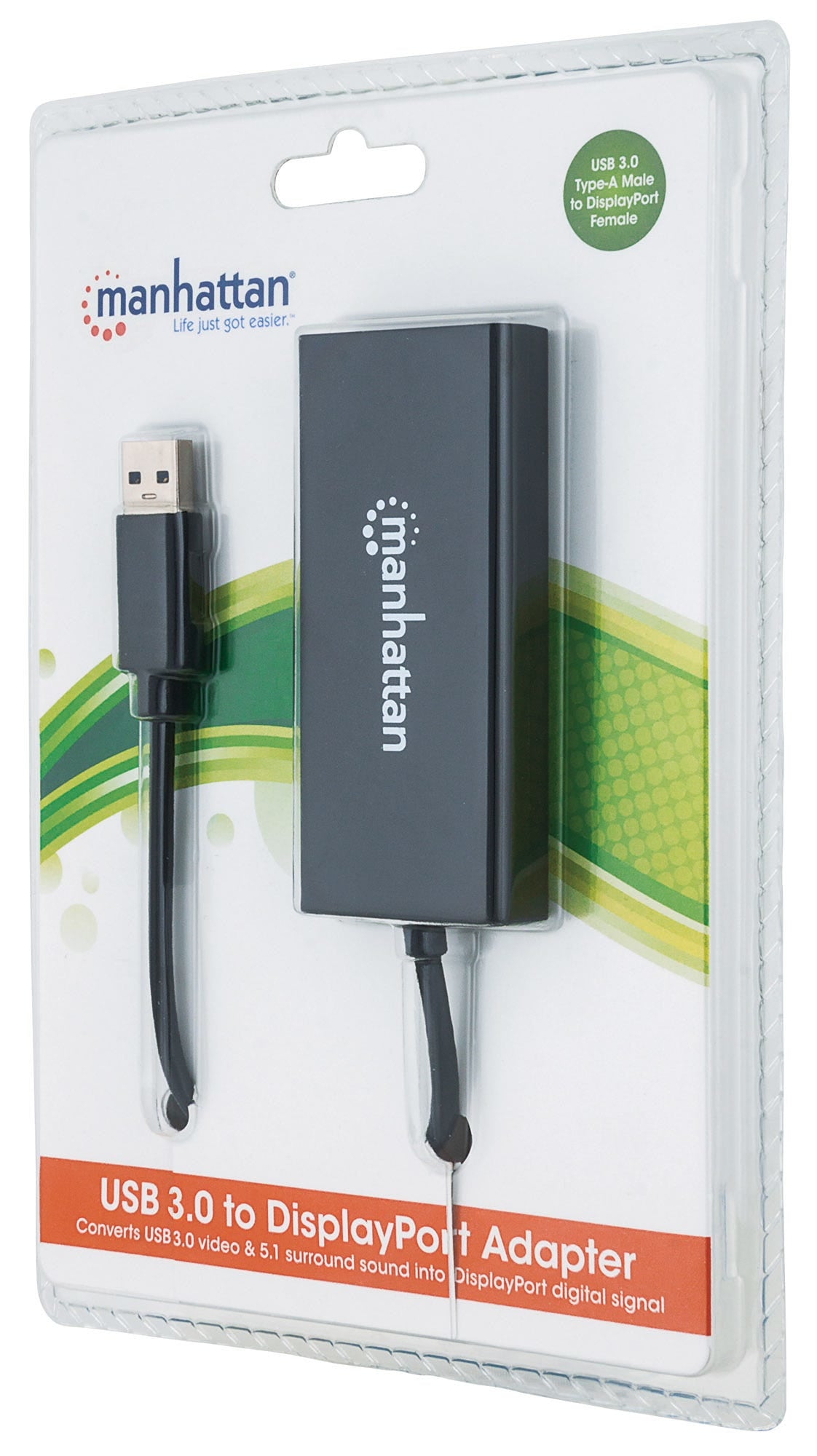 Manhattan 152327 adaptadores gráficos usb 1.3 3840 x 2160 Pixeles CE, FCC Negro