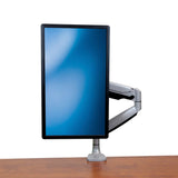 StarTech.com Brazo Ergonómico de Escritorio para Monitor VESA hasta 9kg - de Servicio Pesado - Movimiento Total, Altura Ajustable y Articulado - Aluminio - Abrazadera en C/Ojal - Plata Monitor Plata