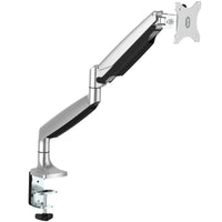 StarTech.com Brazo Ergonómico de Escritorio para Monitor VESA hasta 9kg - de Servicio Pesado - Movimiento Total, Altura Ajustable y Articulado - Aluminio - Abrazadera en C/Ojal - Plata Monitor Plata