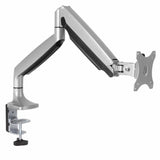 StarTech.com Brazo Ergonómico de Escritorio para Monitor VESA hasta 9kg - de Servicio Pesado - Movimiento Total, Altura Ajustable y Articulado - Aluminio - Abrazadera en C/Ojal - Plata Monitor Plata