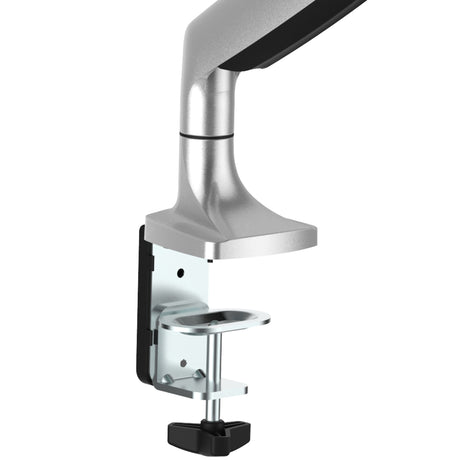 StarTech.com Brazo Ergonómico de Escritorio para Monitor VESA hasta 9kg - de Servicio Pesado - Movimiento Total, Altura Ajustable y Articulado - Aluminio - Abrazadera en C/Ojal - Plata Monitor Plata