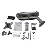 StarTech.com Brazo Ergonómico de Escritorio para Monitor VESA hasta 9kg - de Servicio Pesado - Movimiento Total, Altura Ajustable y Articulado - Aluminio - Abrazadera en C/Ojal - Plata Monitor Plata