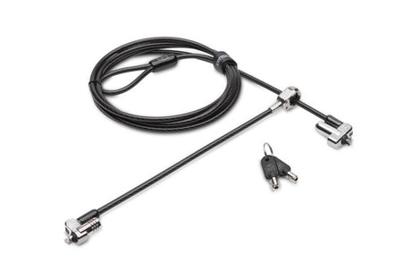 Kensington Candado con llave N17 de doble cabezal para portátiles con ranura tipo "wedge" Cable antirrobo Negr