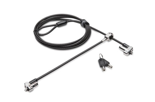 Kensington Candado con llave N17 de doble cabezal para portátiles con ranura tipo "wedge" Cable antirrobo Negr
