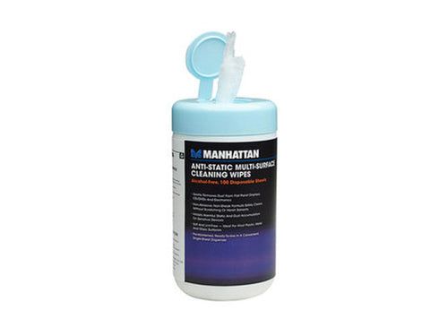 Manhattan 433105C Kits de limpieza para equipos Paños húmedos para limpieza de equipos LCD/TFT/Plasma 50 pieza(s)