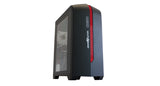Game Factor CSG500 Micro Tower Negro, Rojo, Micro ATX, Mini-ITX, Juego
