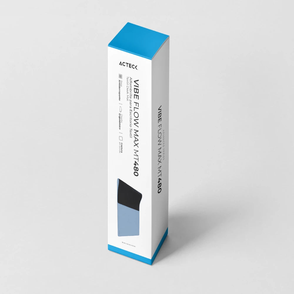 Acteck Vibe Flow Max MT480 Azul, Monocromático, Poliéster, Caucho, AC-934480