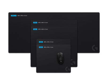 Logitech G G240, Negro, Monocromático, Caucho, 943-000783 | Alfombrillas para ratón